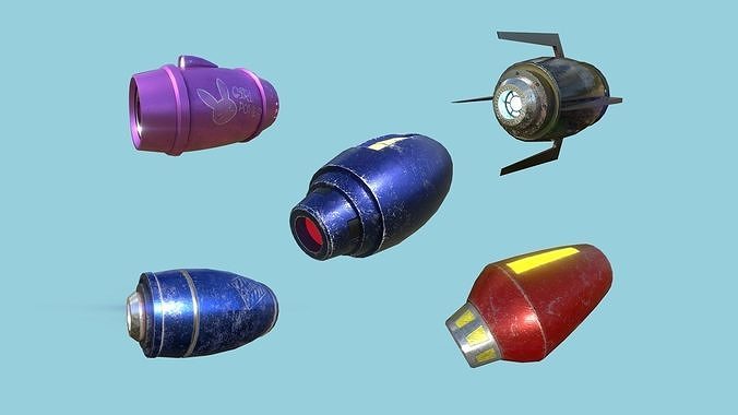 05 Mega Buster Collection - SciFi Blast Weapon like Megaman 