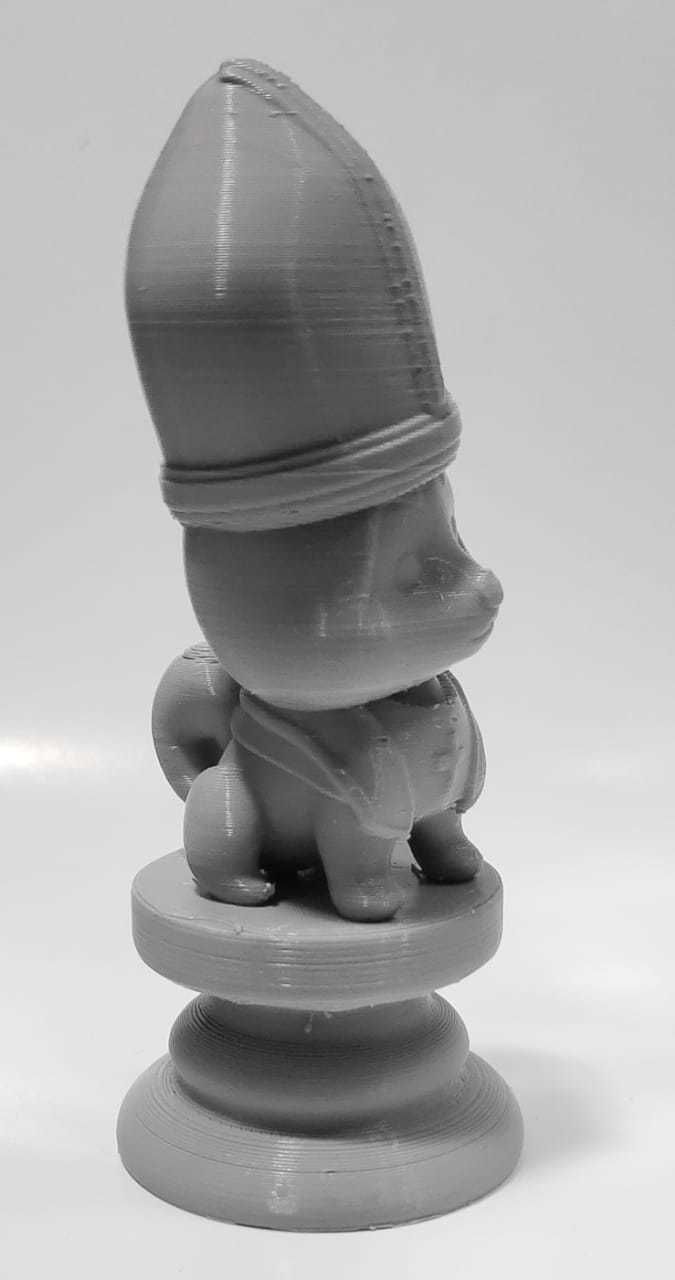 Dog Chess Piece - Bishop 3D print model_11
