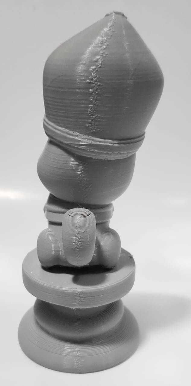 Dog Chess Piece - Bishop 3D print model_7