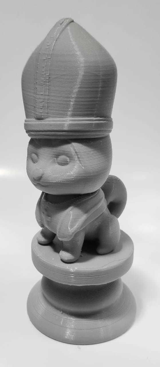 Dog Chess Piece - Bishop 3D print model_10
