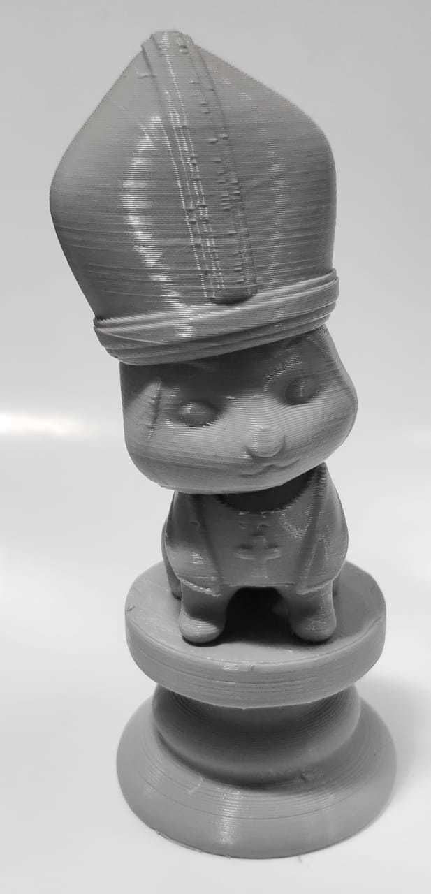 Dog Chess Piece - Bishop 3D print model_4