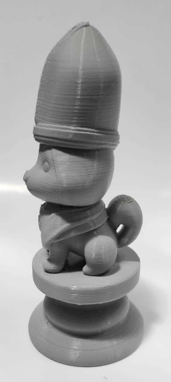 Dog Chess Piece - Bishop 3D print model_6