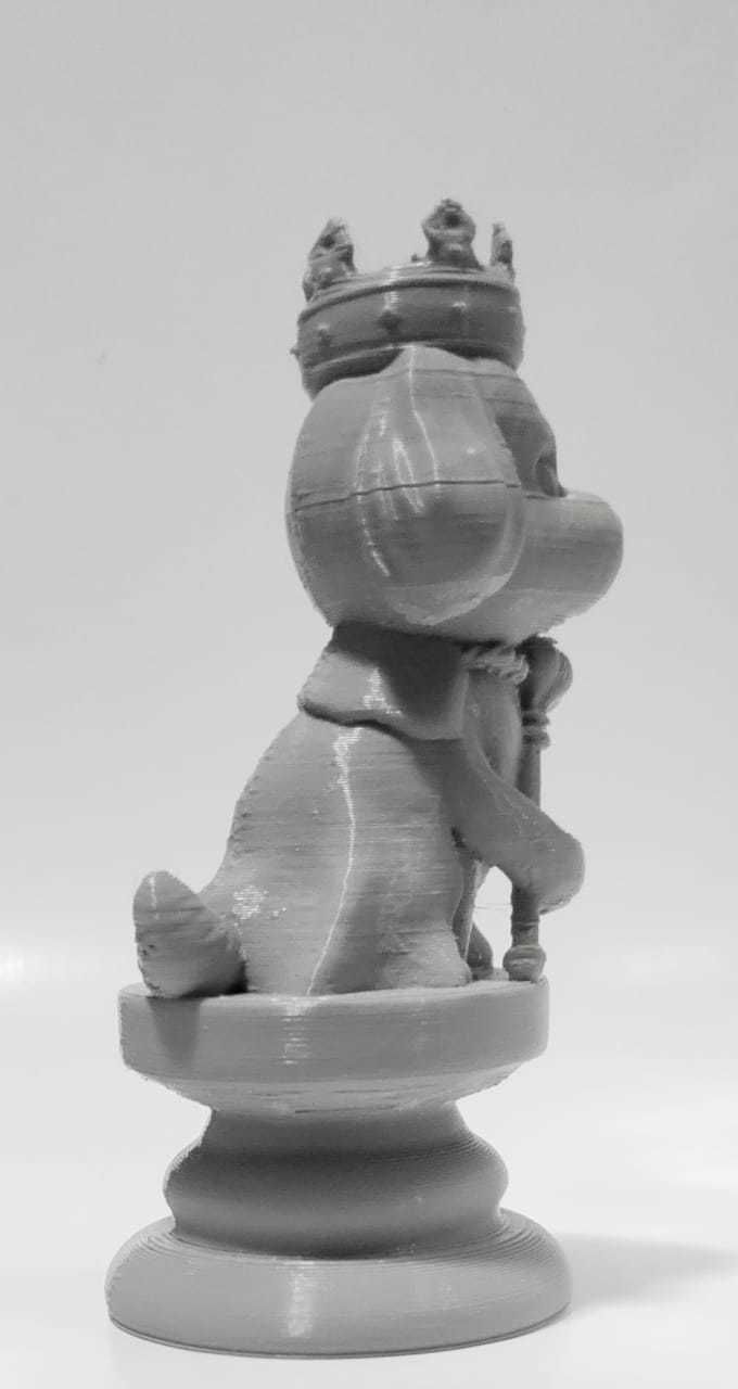Dog Chess Piece - King 3D print model_5