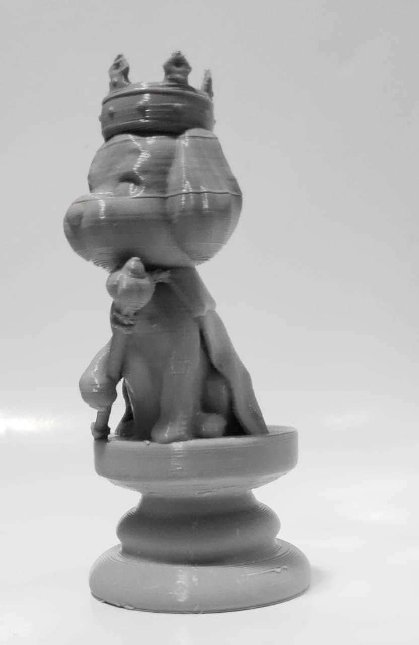 Dog Chess Piece - King 3D print model_4