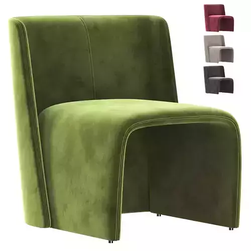 LEGACY Velvet armchair 3D model