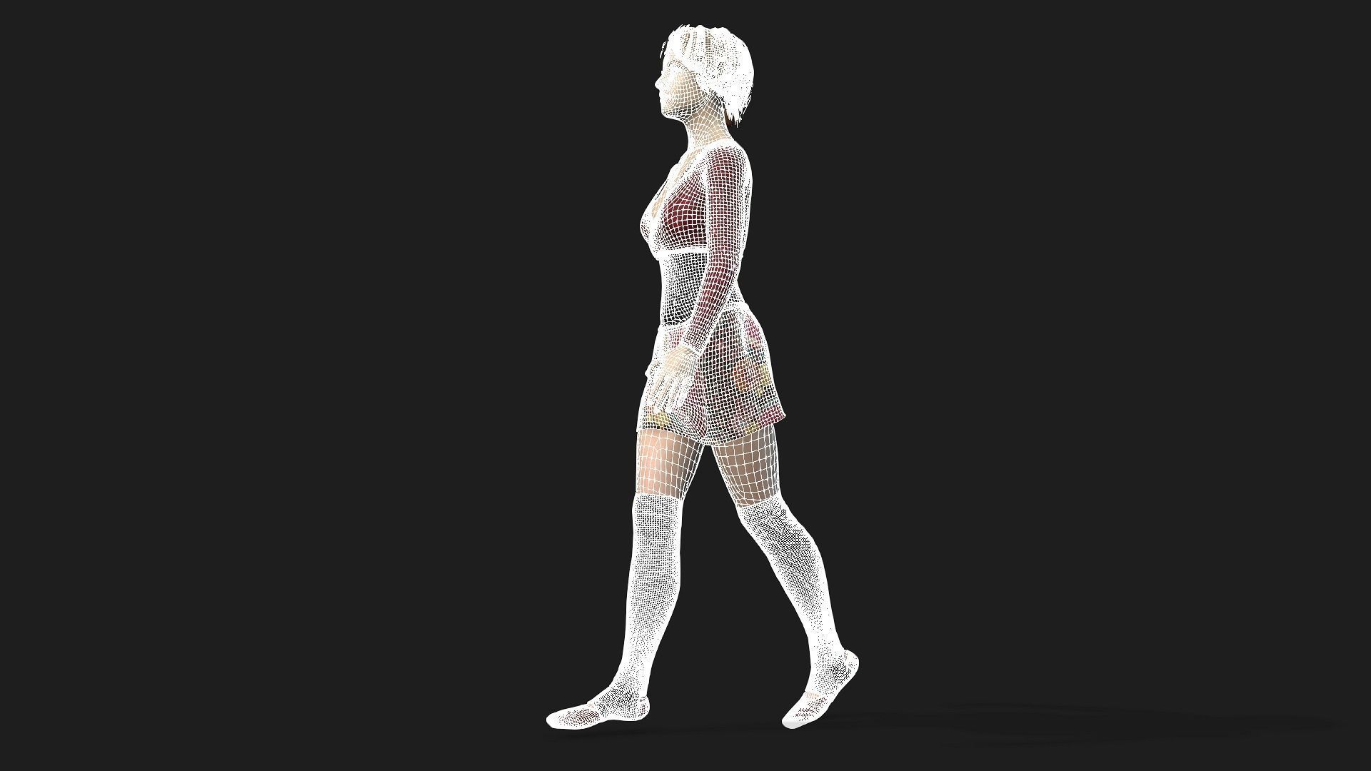 Modern Dancer Ballet 3D model_5