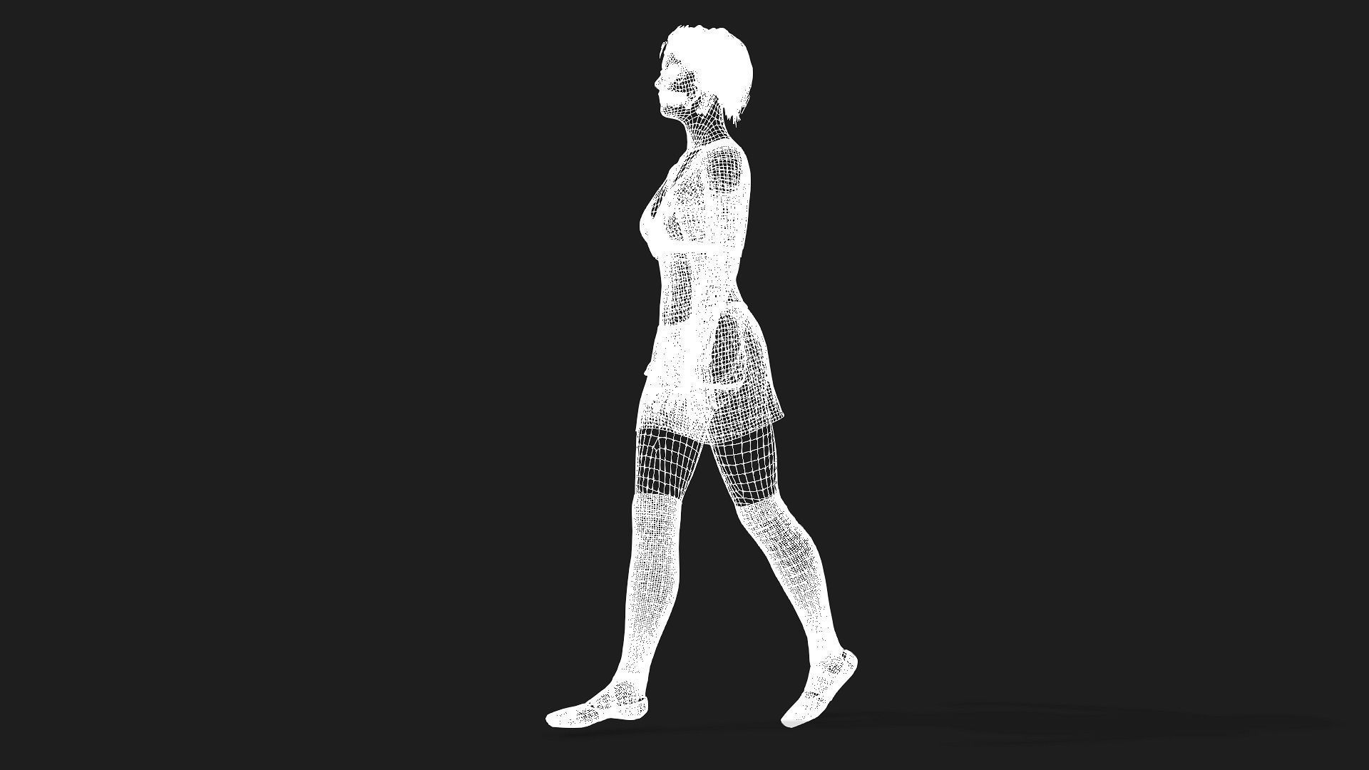 Modern Dancer Ballet 3D model_4