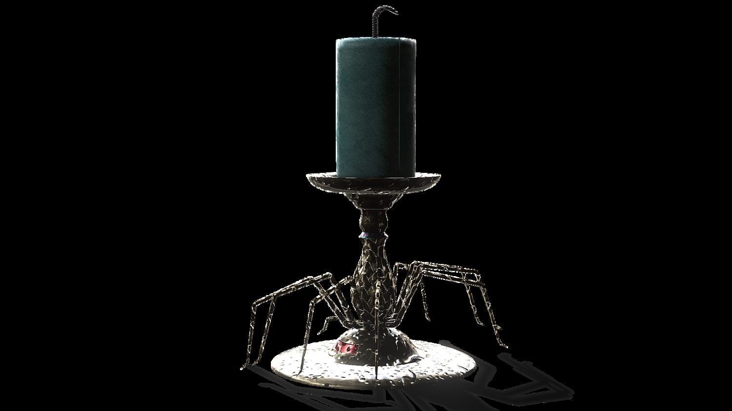 Monster Series - Spider Candle Low-poly 3D model_3