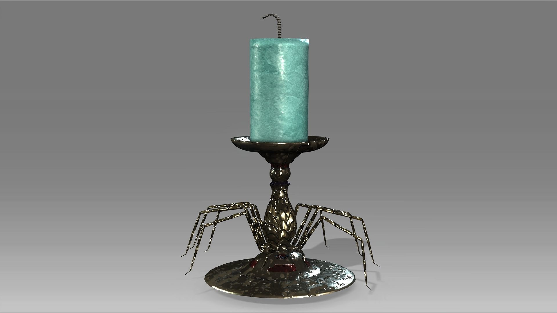Monster Series - Spider Candle Low-poly 3D model_1