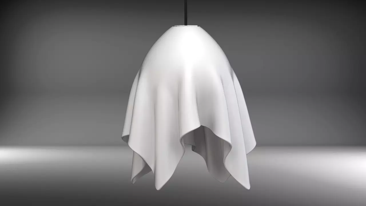Cloth Lamp STL for 3D print model