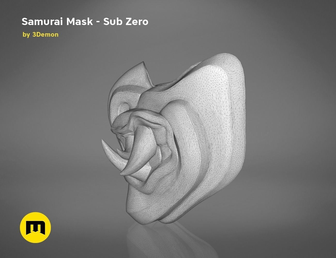 Sub Zero Grandmasters Icy Mask Mortal kombat 3D print model_21