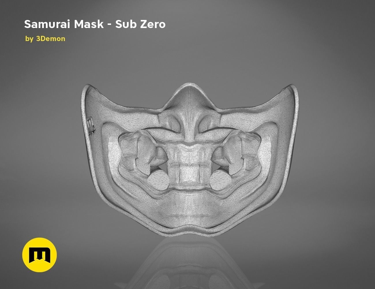 Sub Zero Grandmasters Icy Mask Mortal kombat 3D print model_22