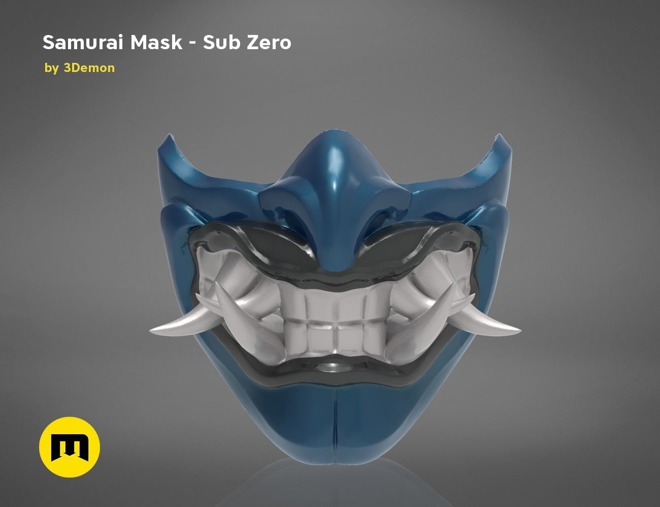 Sub Zero Grandmasters Icy Mask Mortal kombat 3D print model_5