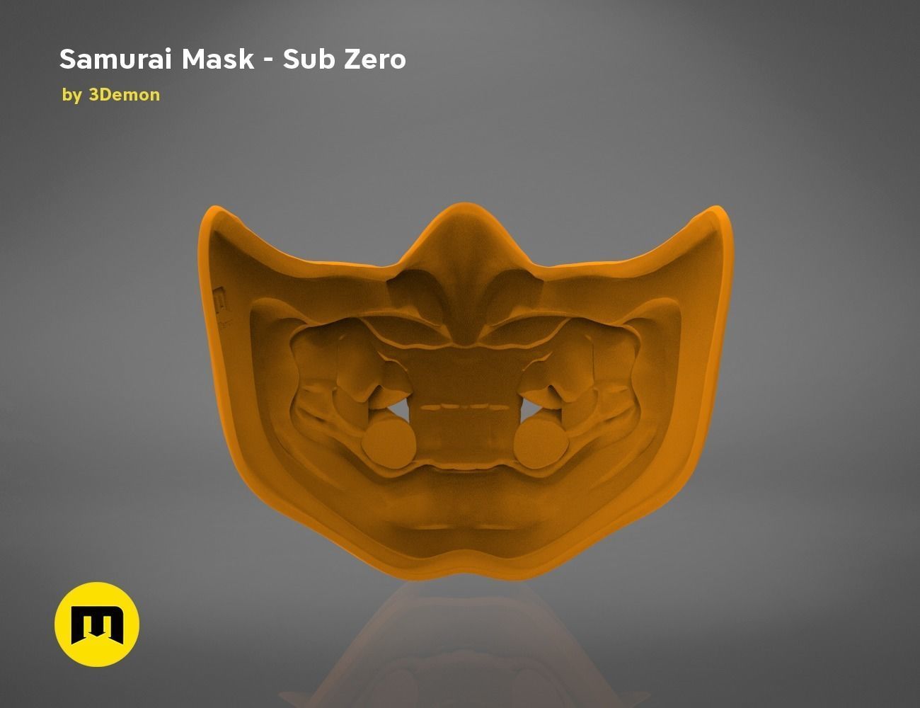 Sub Zero Grandmasters Icy Mask Mortal kombat 3D print model_14