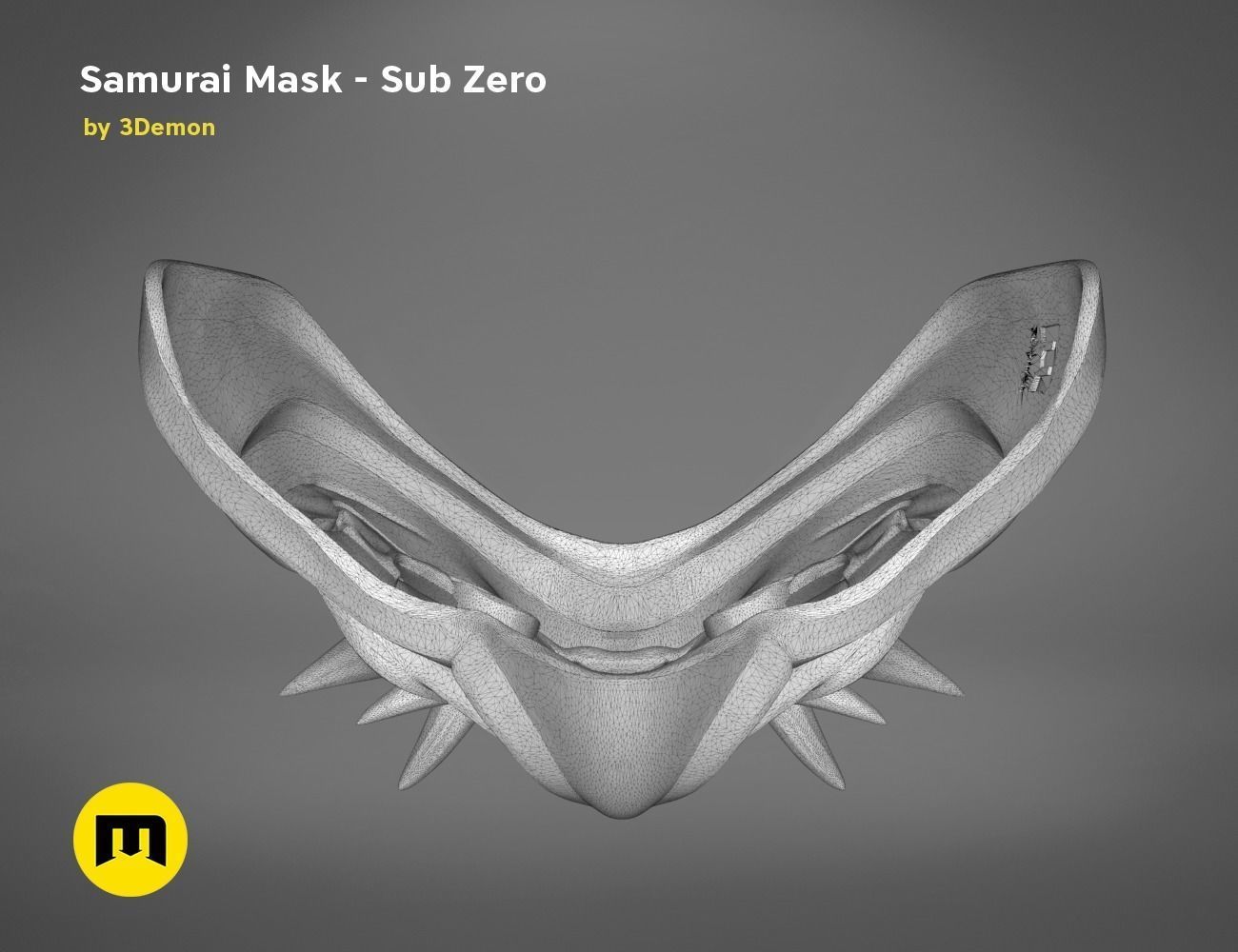 Sub Zero Grandmasters Icy Mask Mortal kombat 3D print model_20