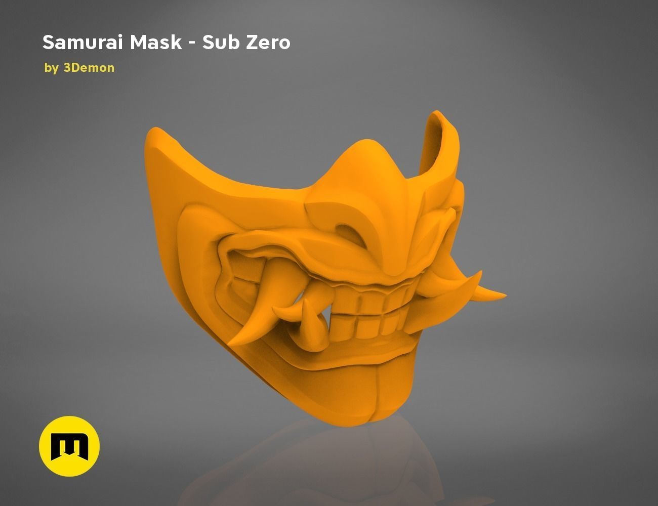 Sub Zero Grandmasters Icy Mask Mortal kombat 3D print model_11