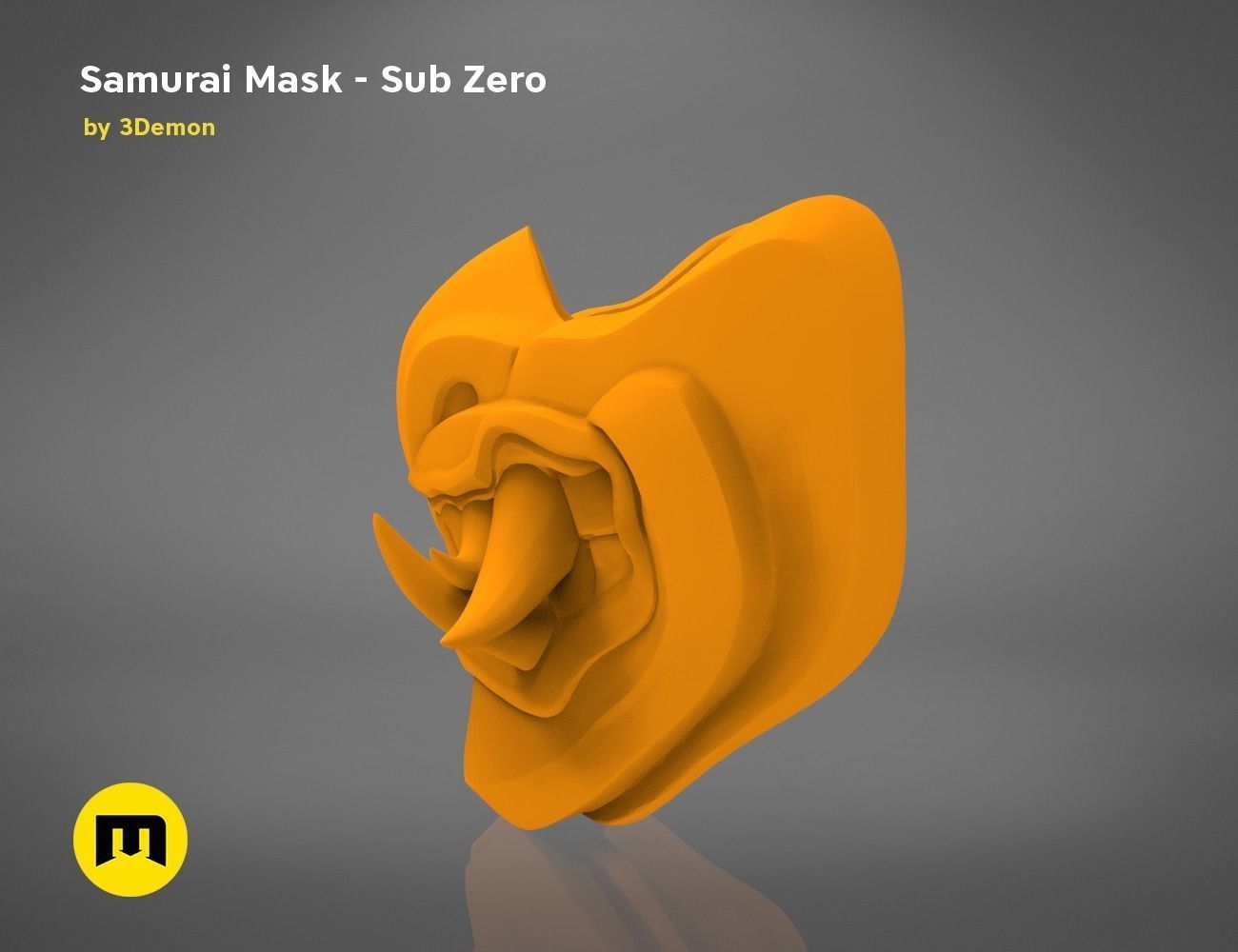 Sub Zero Grandmasters Icy Mask Mortal kombat 3D print model_15