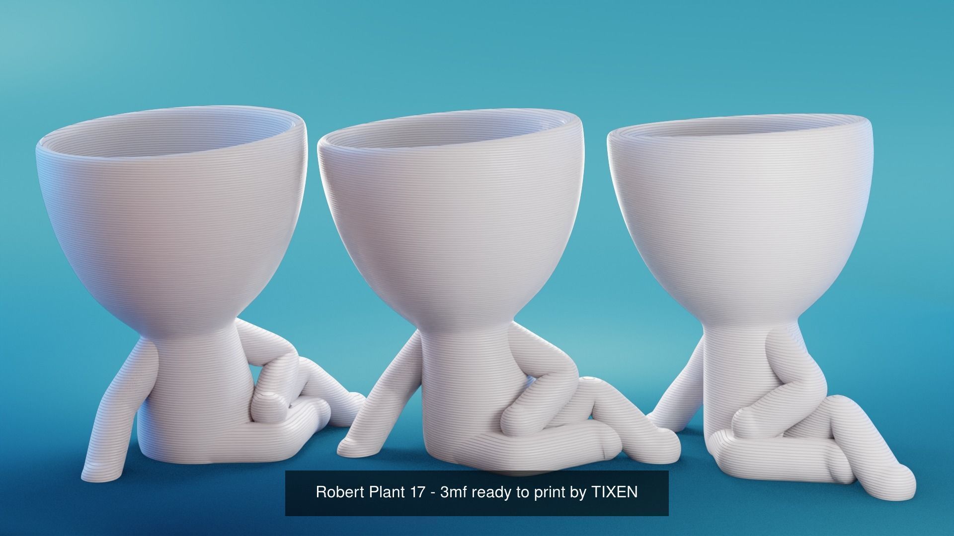 Robert Plant Set 17 Poses - ready to print by TIXEN 3D Model Collection_6
