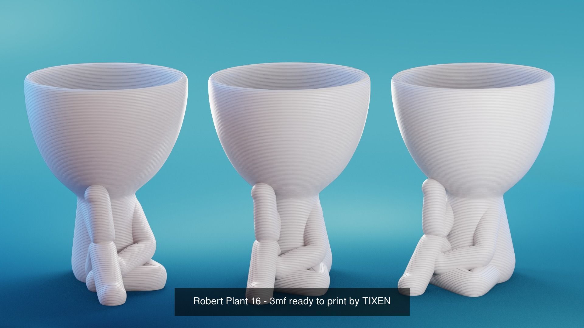 Robert Plant Set 17 Poses - ready to print by TIXEN 3D Model Collection_22