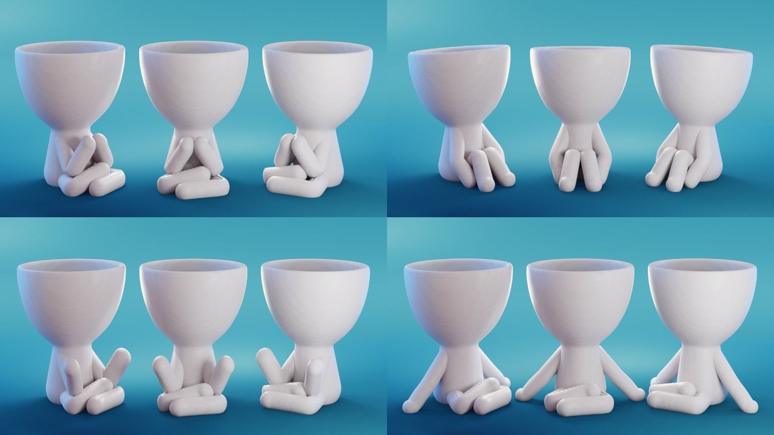 Robert Plant Set 17 Poses - ready to print by TIXEN 3D Model Collection_3