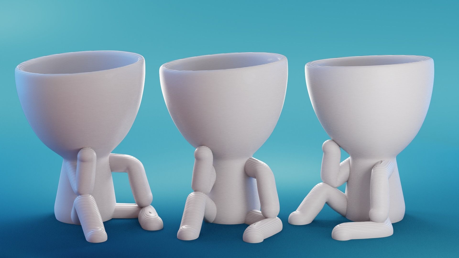 Robert Plant Set 17 Poses - ready to print by TIXEN 3D Model Collection_7