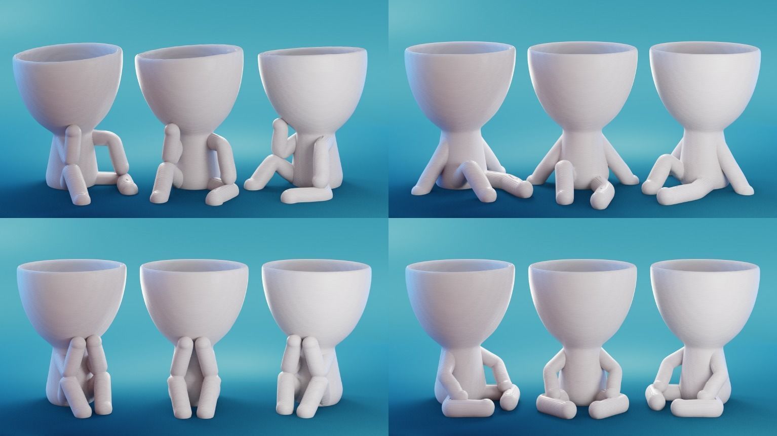 Robert Plant Set 17 Poses - ready to print by TIXEN 3D Model Collection_2