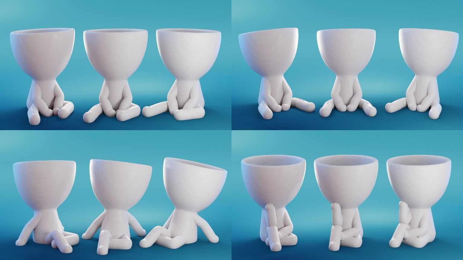 Robert Plant Set 17 Poses - ready to print by TIXEN 3D Model Collection_5