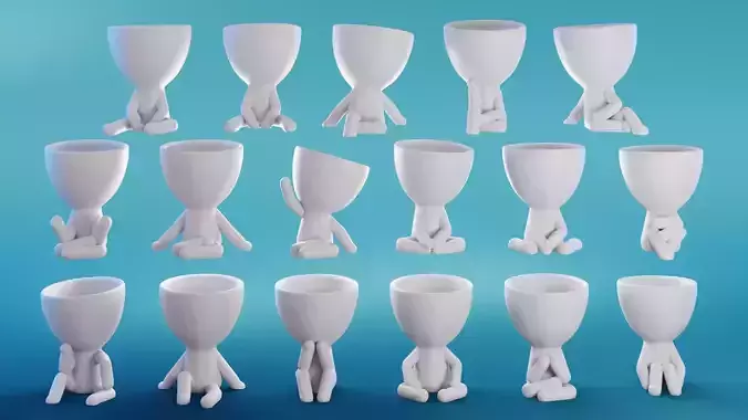 Robert Plant Set 17 Poses - ready to print by TIXEN 3D Model Collection