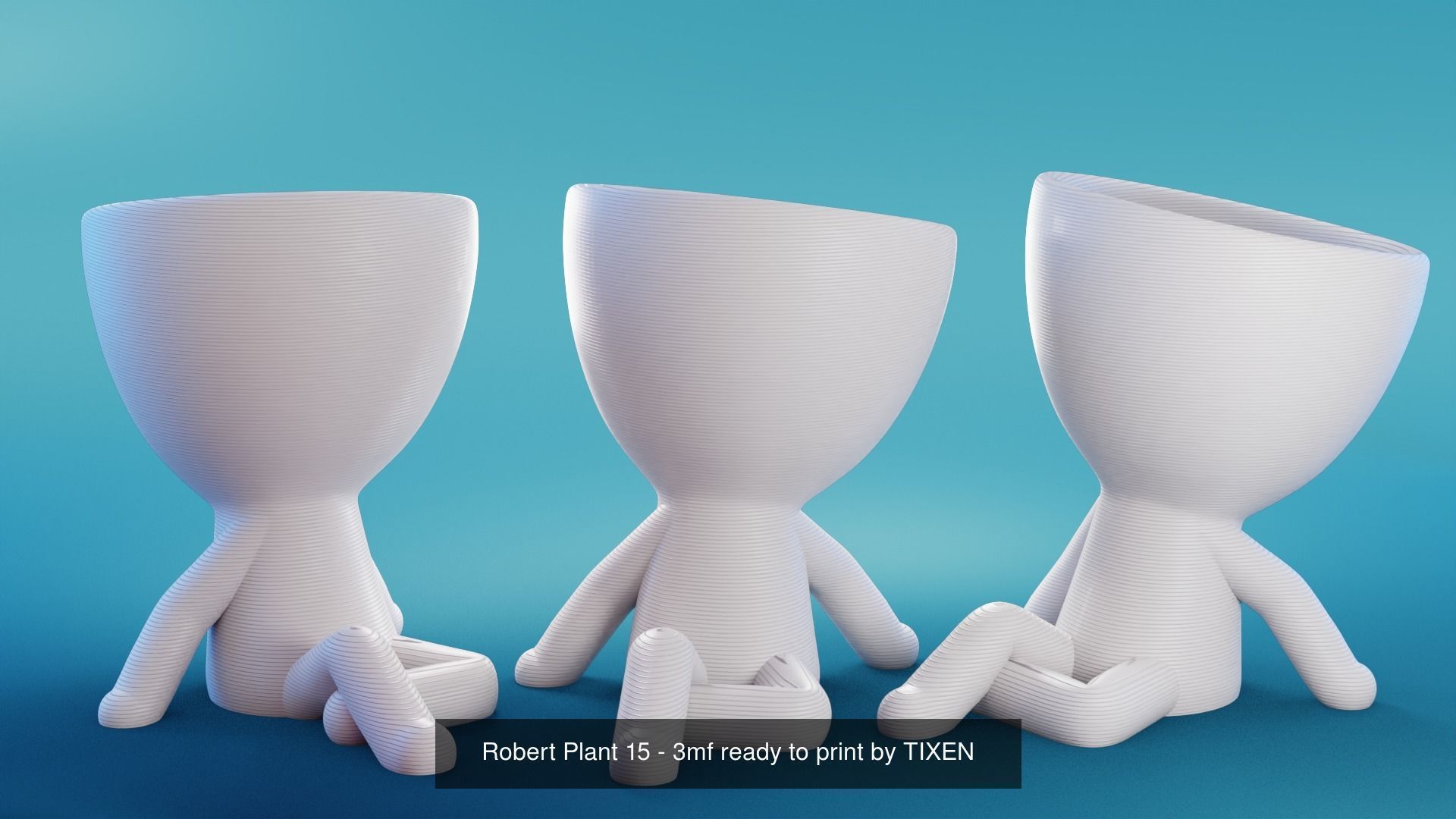 Robert Plant Set 17 Poses - ready to print by TIXEN 3D Model Collection_21