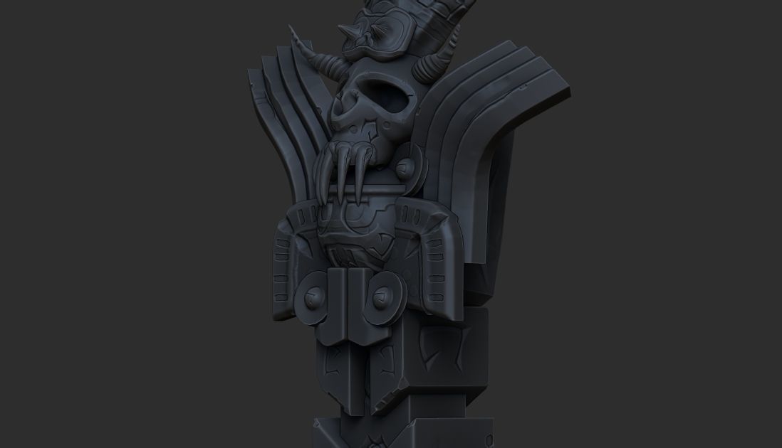 totem scary 3D model_4