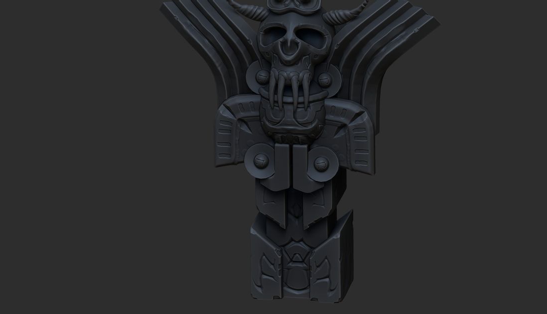 totem scary 3D model_6