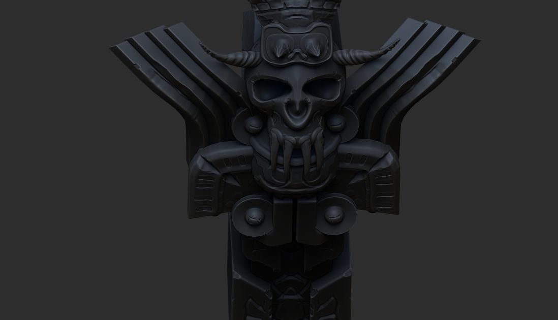 totem scary 3D model_8