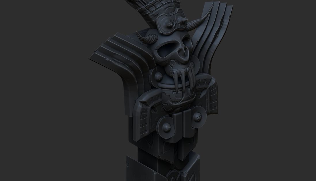 totem scary 3D model_3