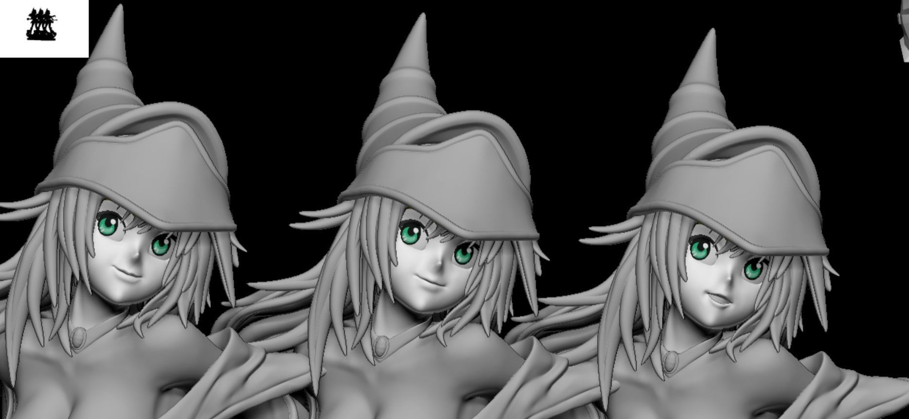 Dark Magician Girl - Yugioh for 3D printing 3D print model_2
