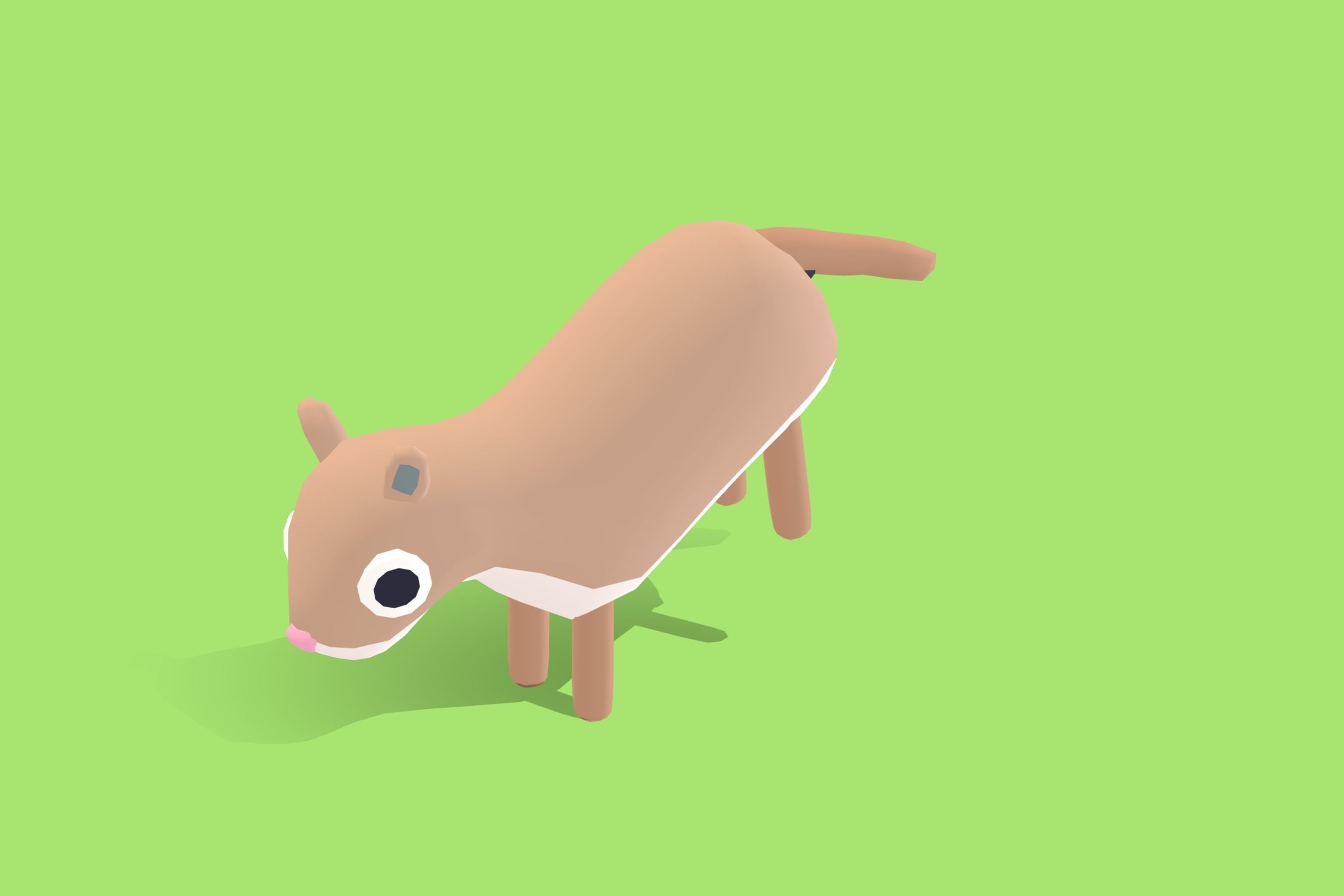 Cougar - Quirky Series Low-poly 3D model_6