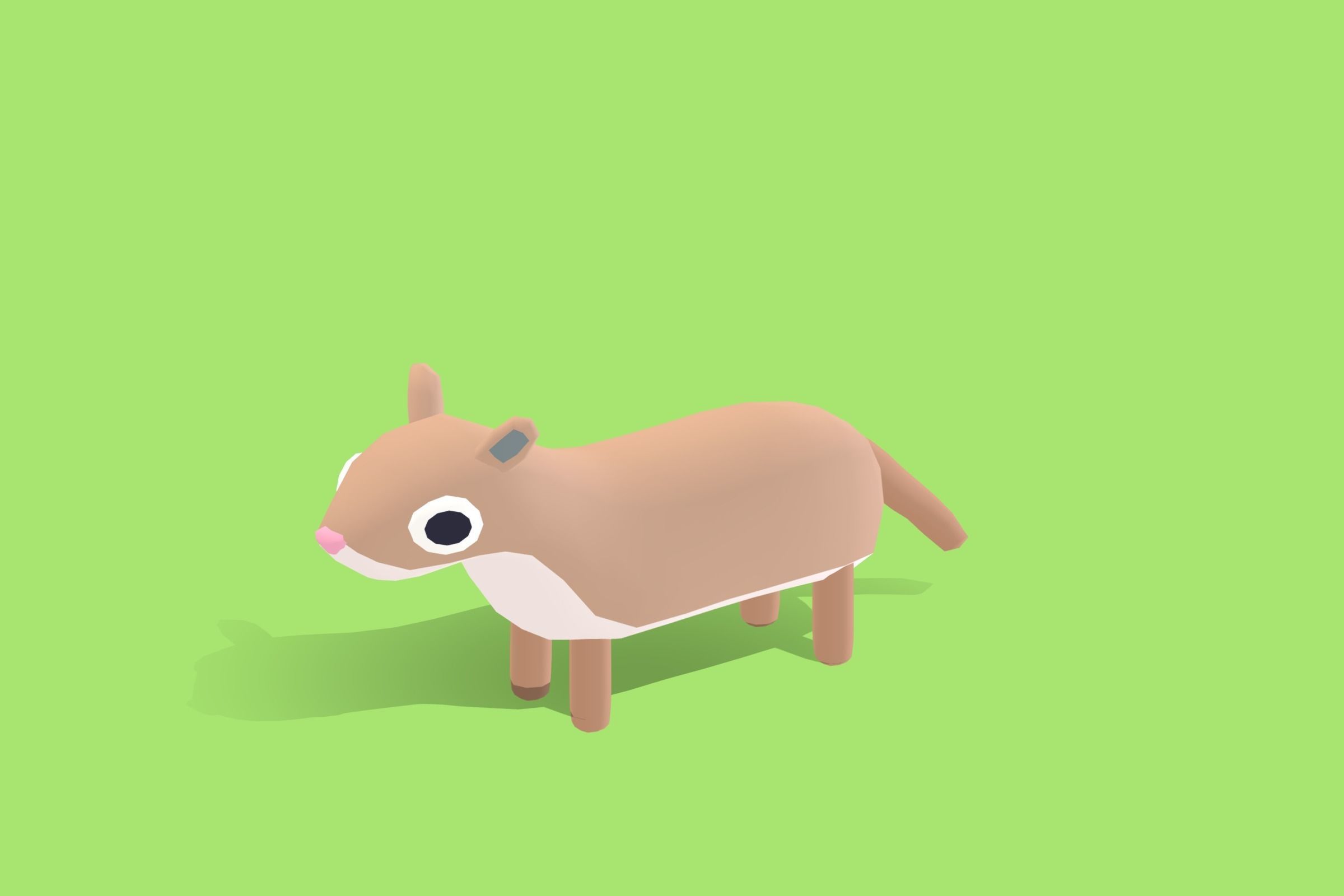 Cougar - Quirky Series Low-poly 3D model_4