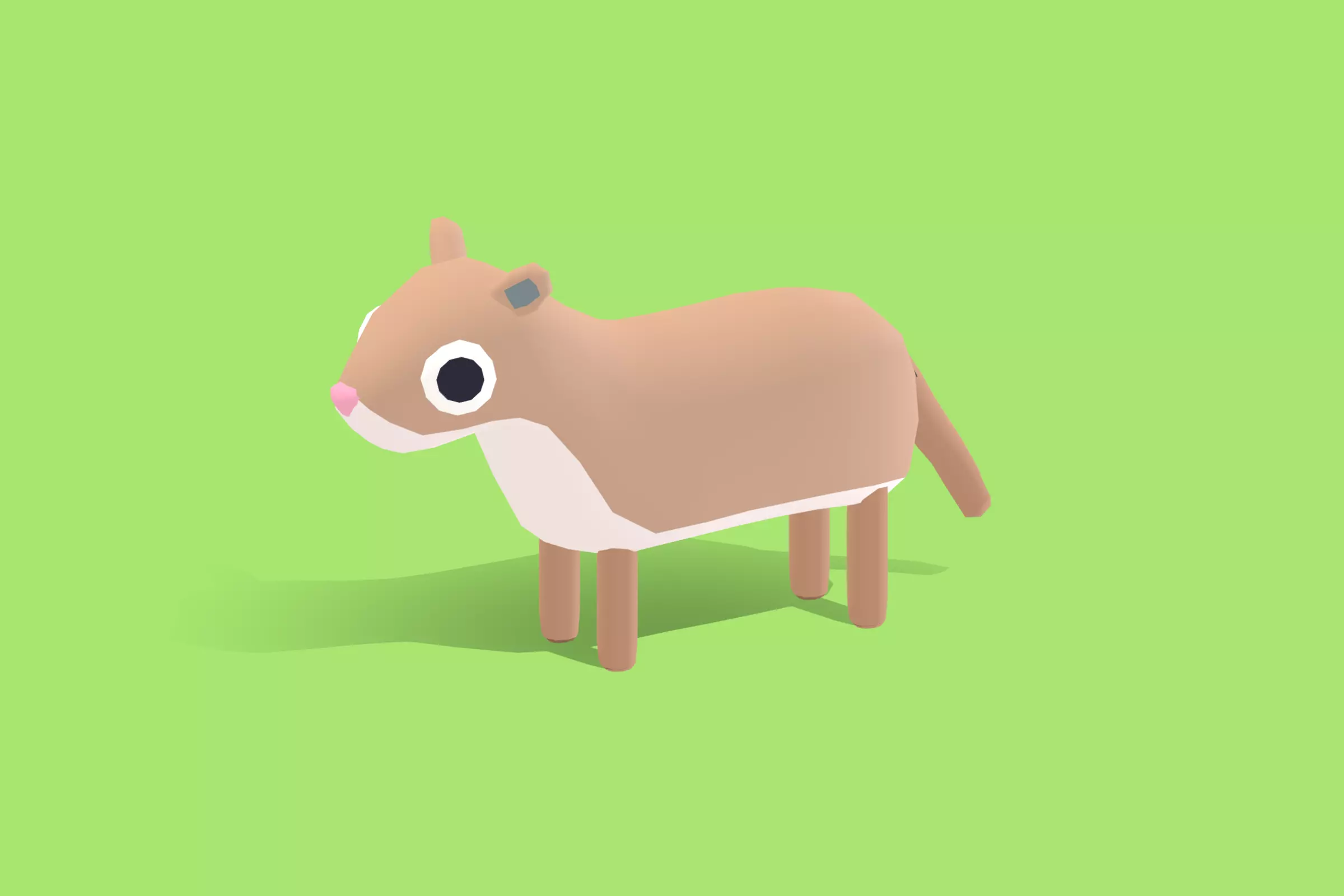 Cougar - Quirky Series Low-poly 3D model_0