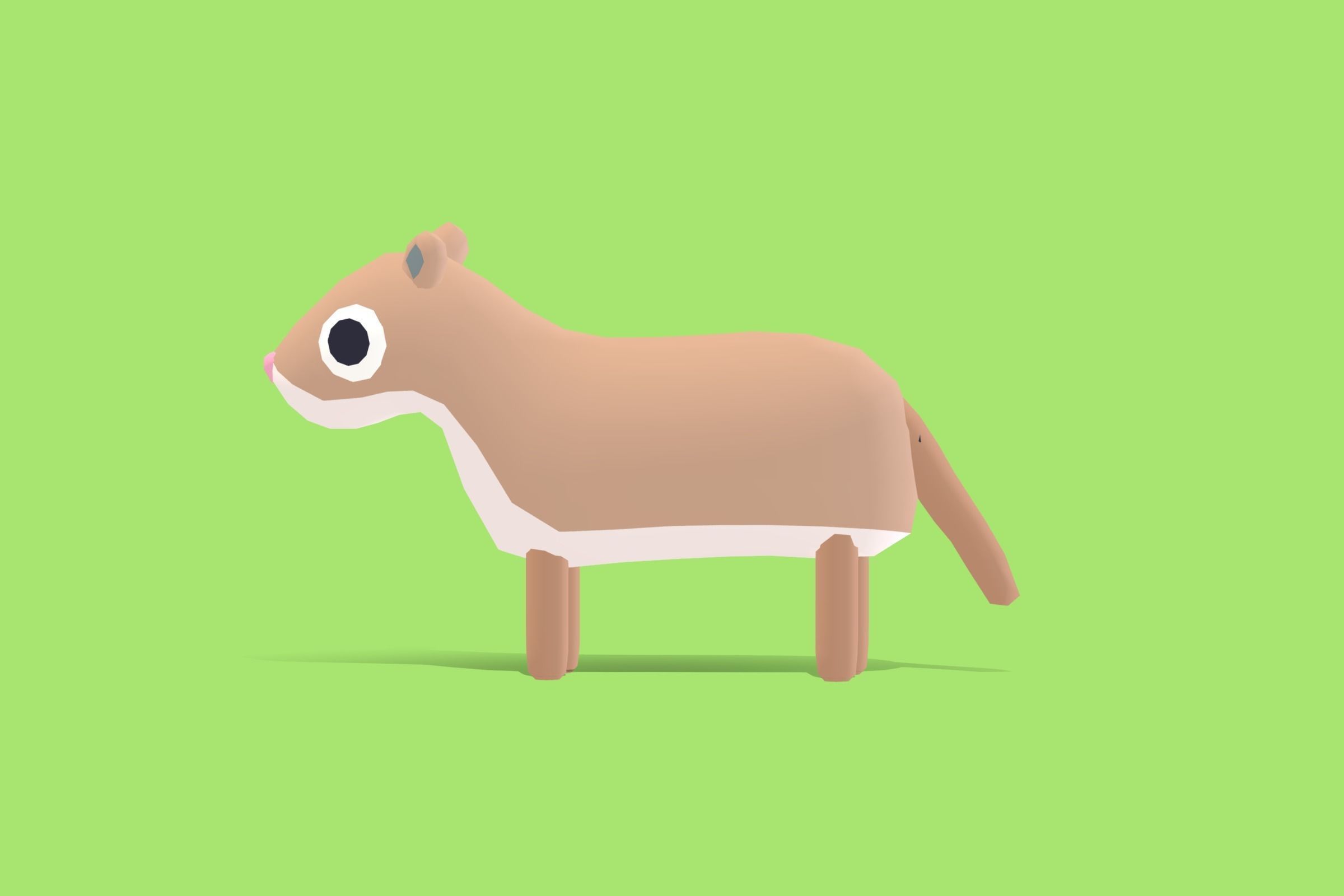 Cougar - Quirky Series Low-poly 3D model_2