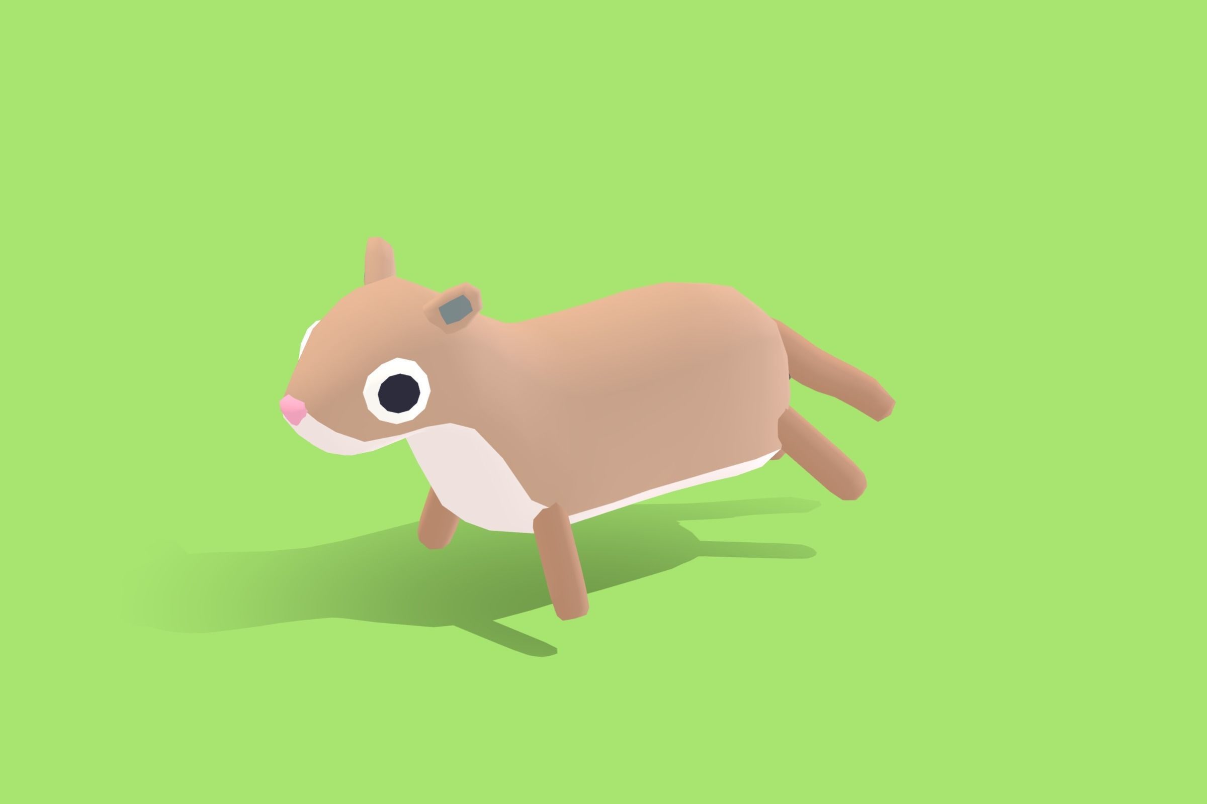 Cougar - Quirky Series Low-poly 3D model_3