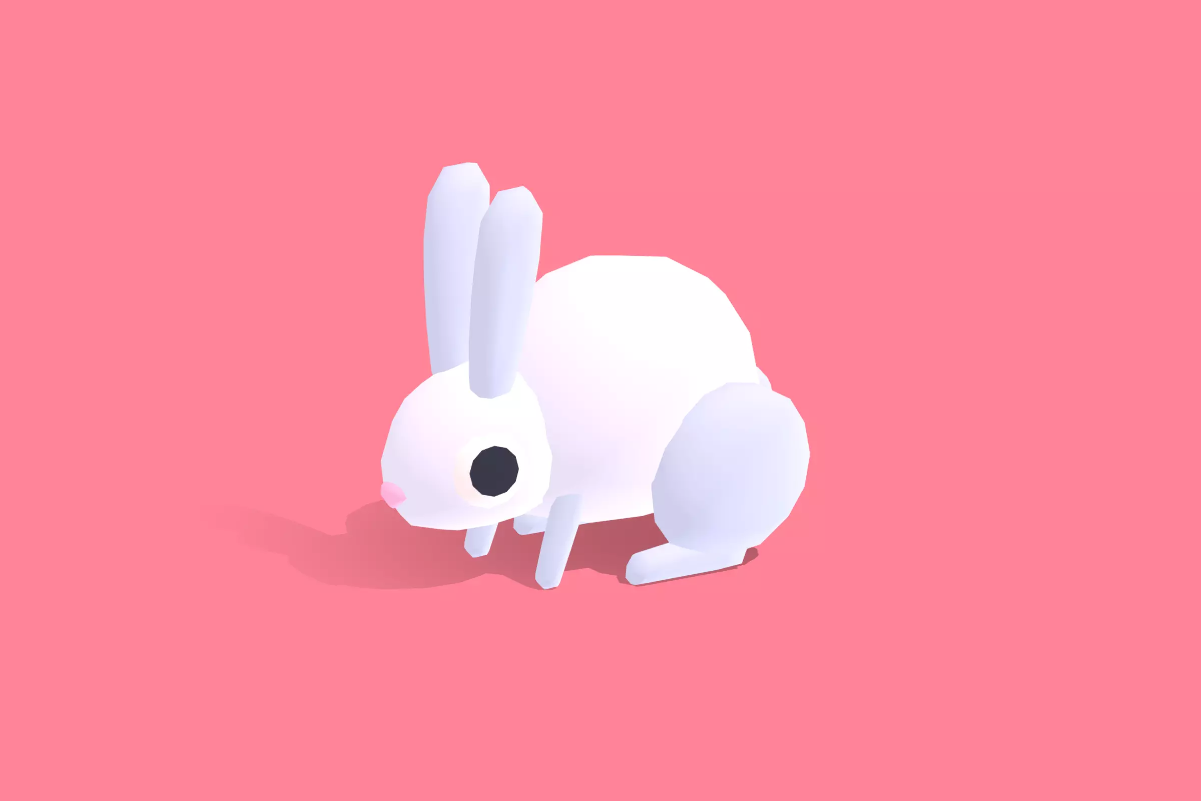 Hare - Quirky Series Low-poly 3D model_0