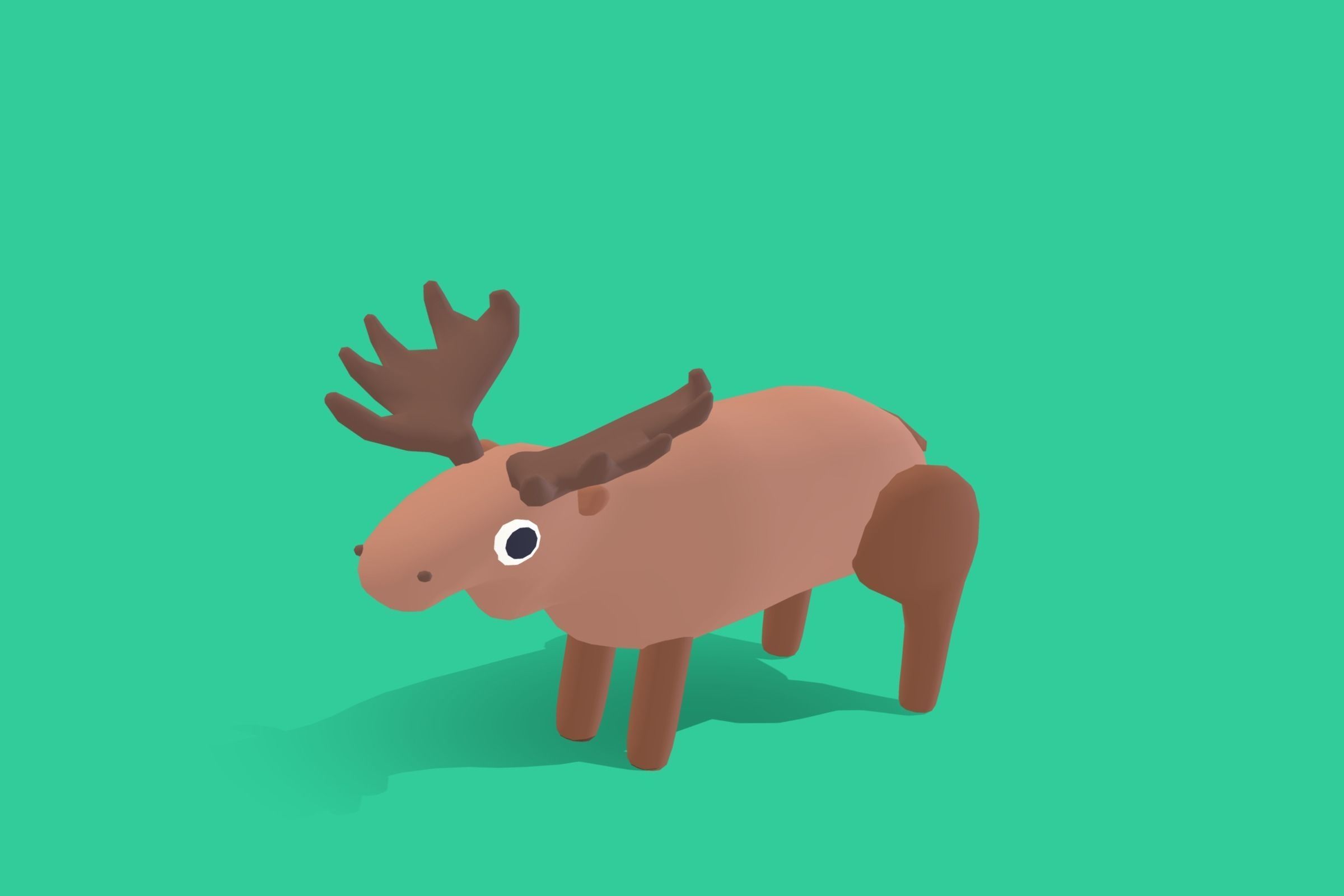 Moose - Quirk Series Low-poly 3D model_4