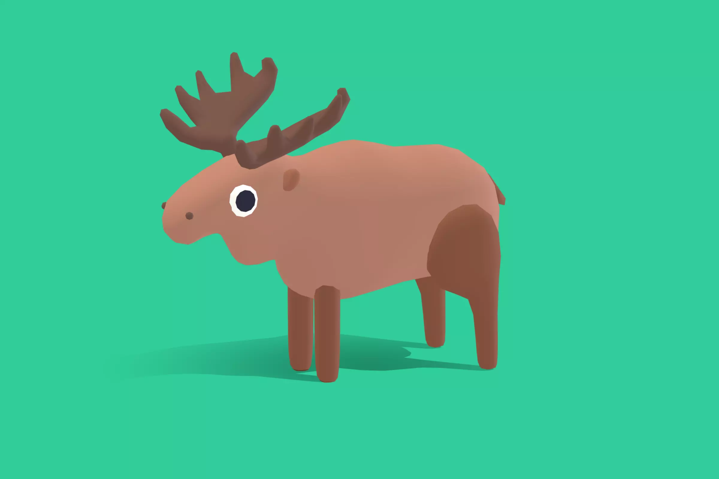 Moose - Quirk Series Low-poly 3D model_0