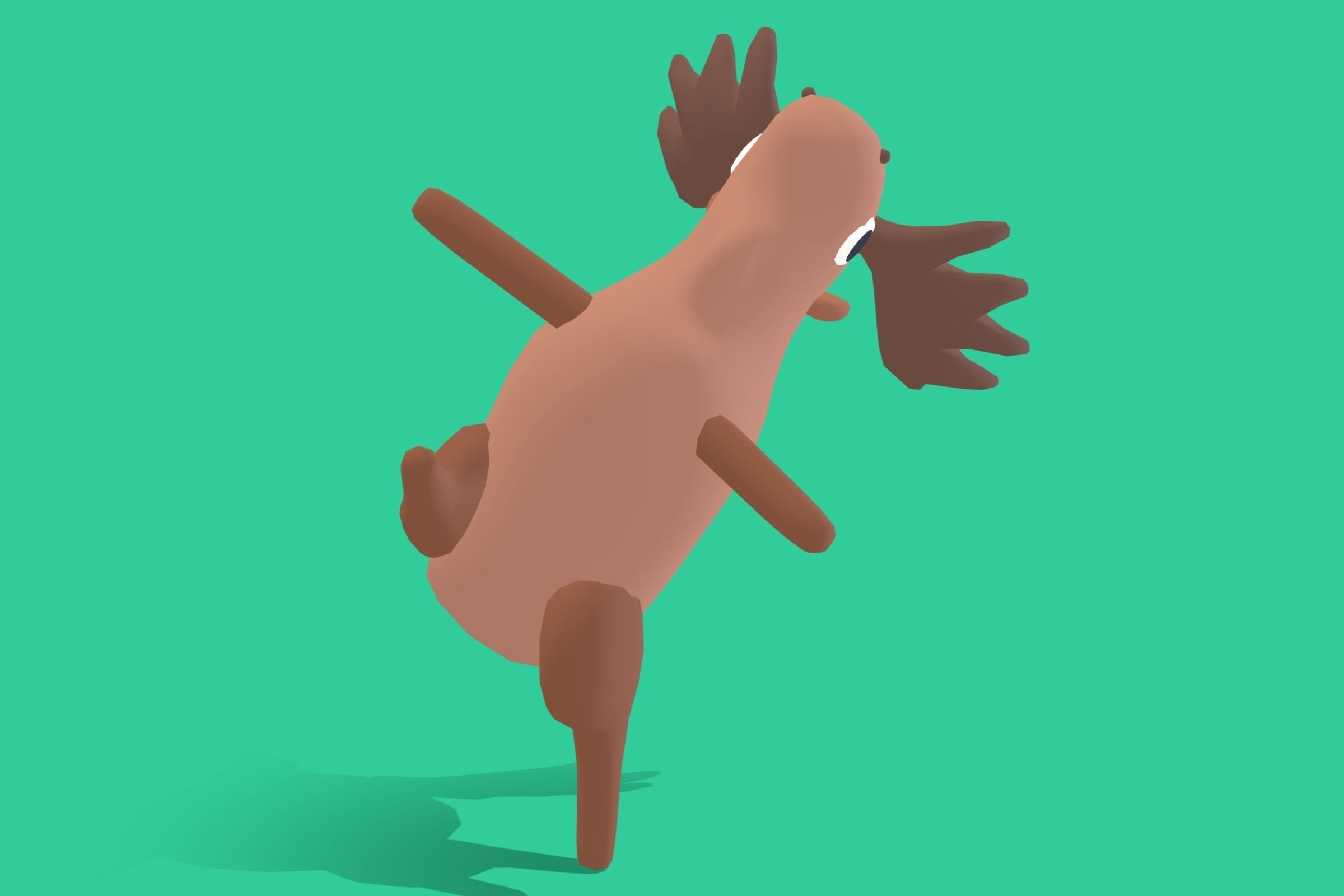 Moose - Quirk Series Low-poly 3D model_7