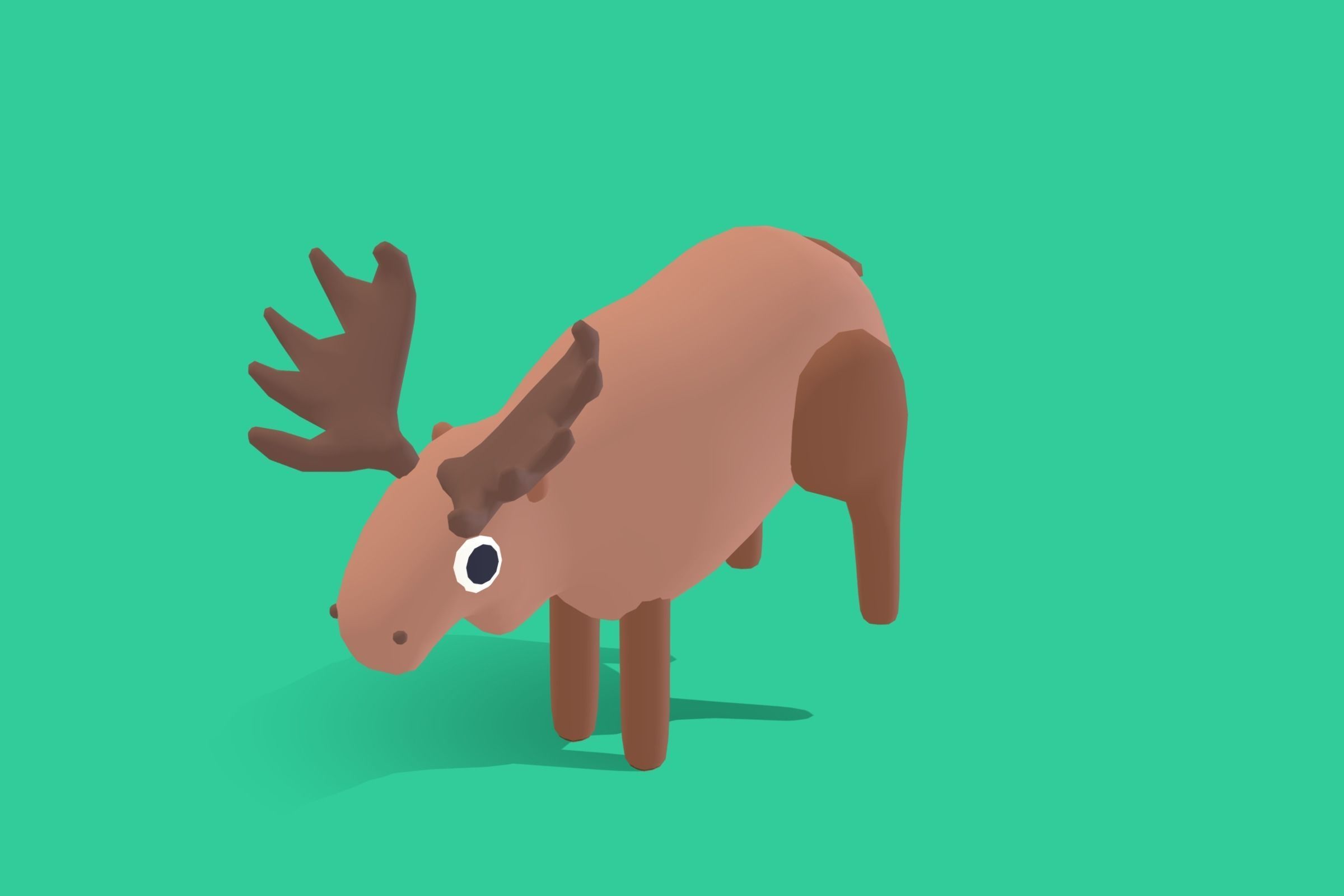 Moose - Quirk Series Low-poly 3D model_6