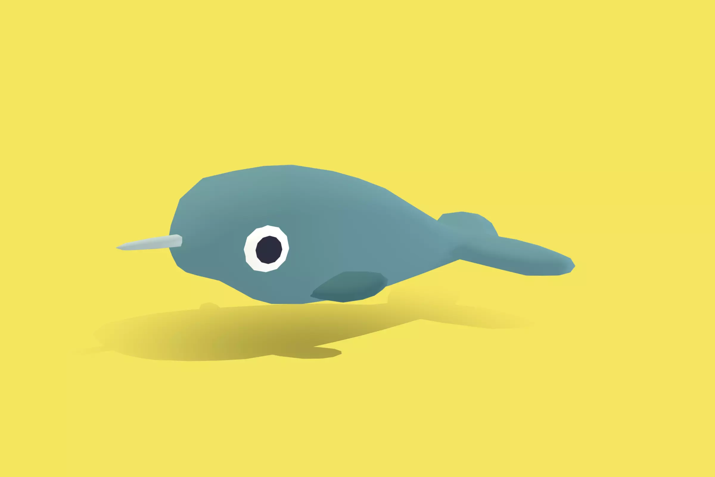 Narwhal - Quirky Series Low-poly 3D model_0