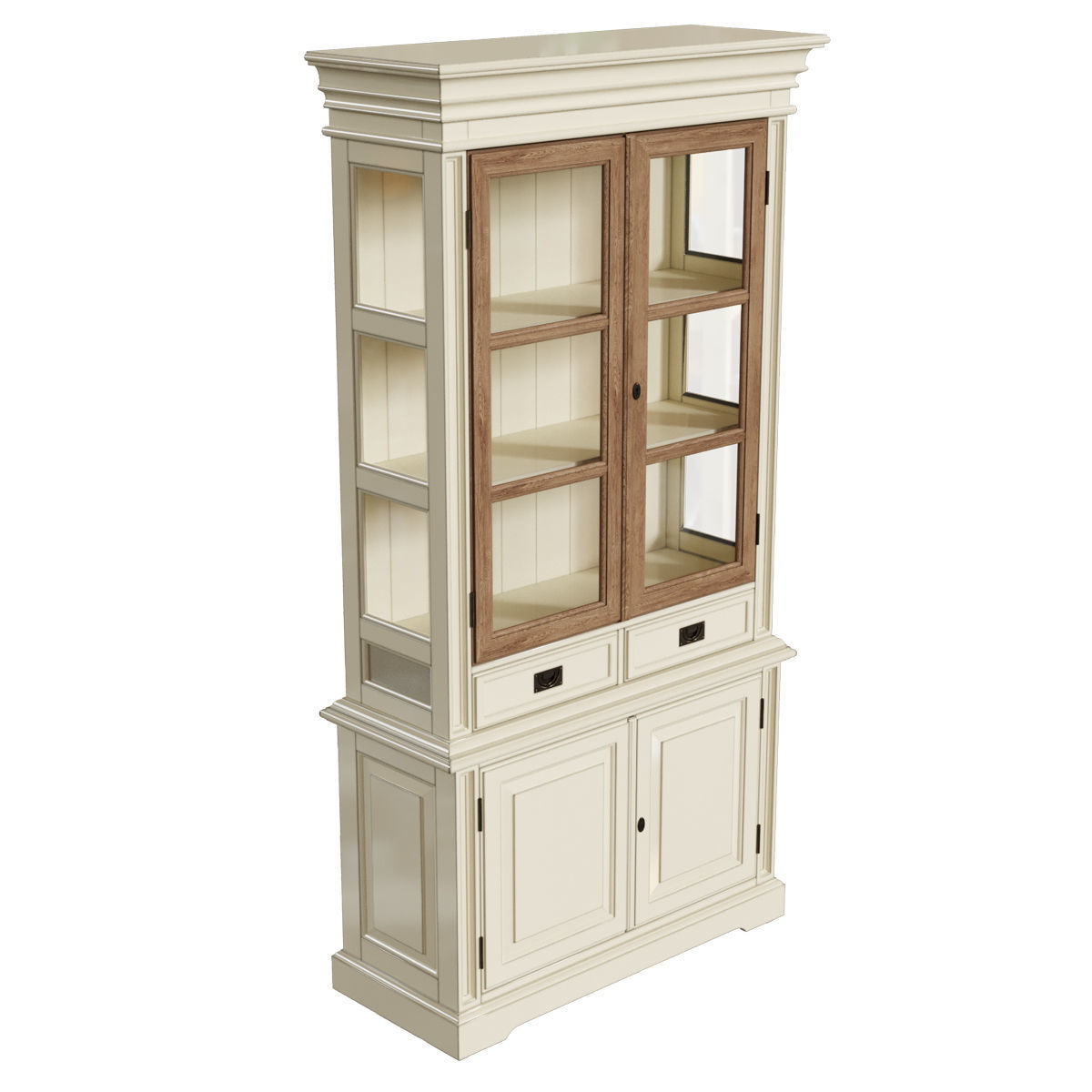 Lehome Keywest Oak Bookcase L045 3D model_4