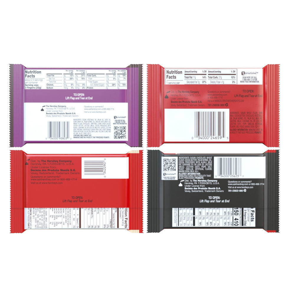 Kit Kat Pack Chocolate Bars 3D model_1