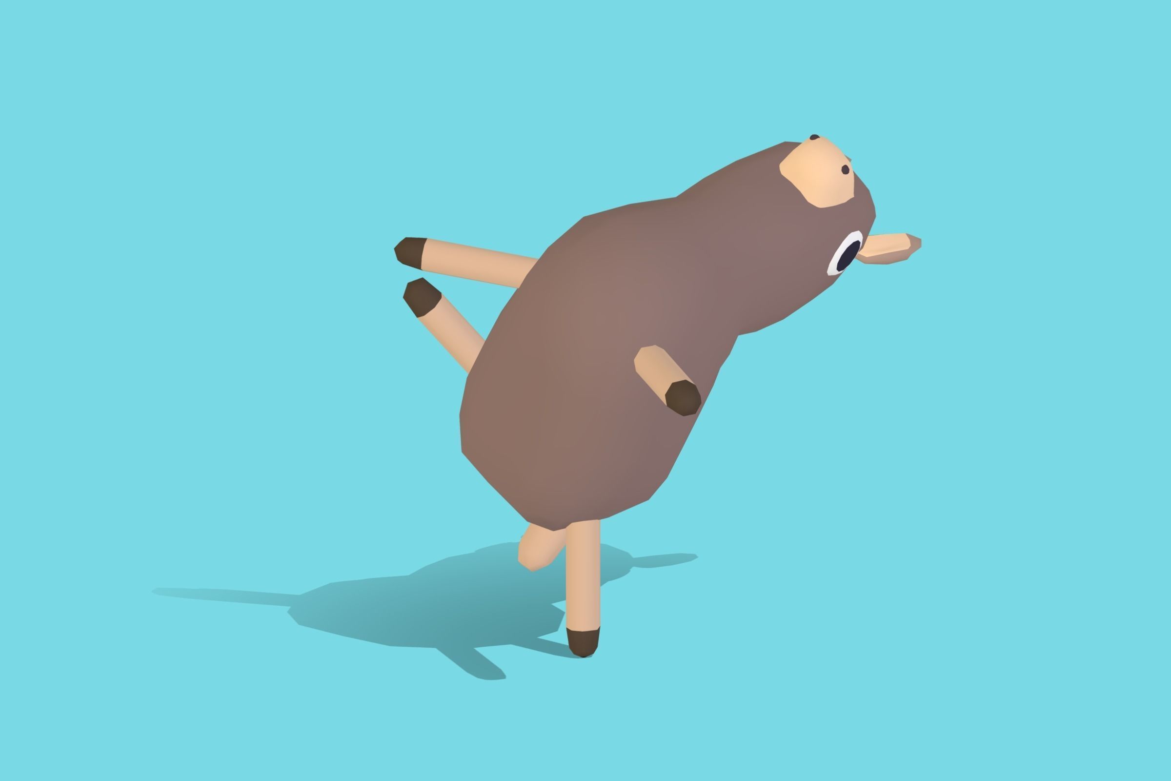 Alpaca - Quirky Series Low-poly 3D model_6