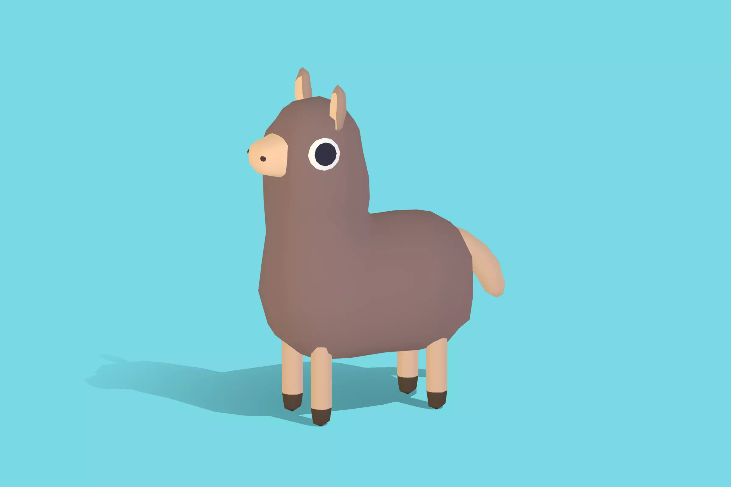 Alpaca - Quirky Series Low-poly 3D model_0