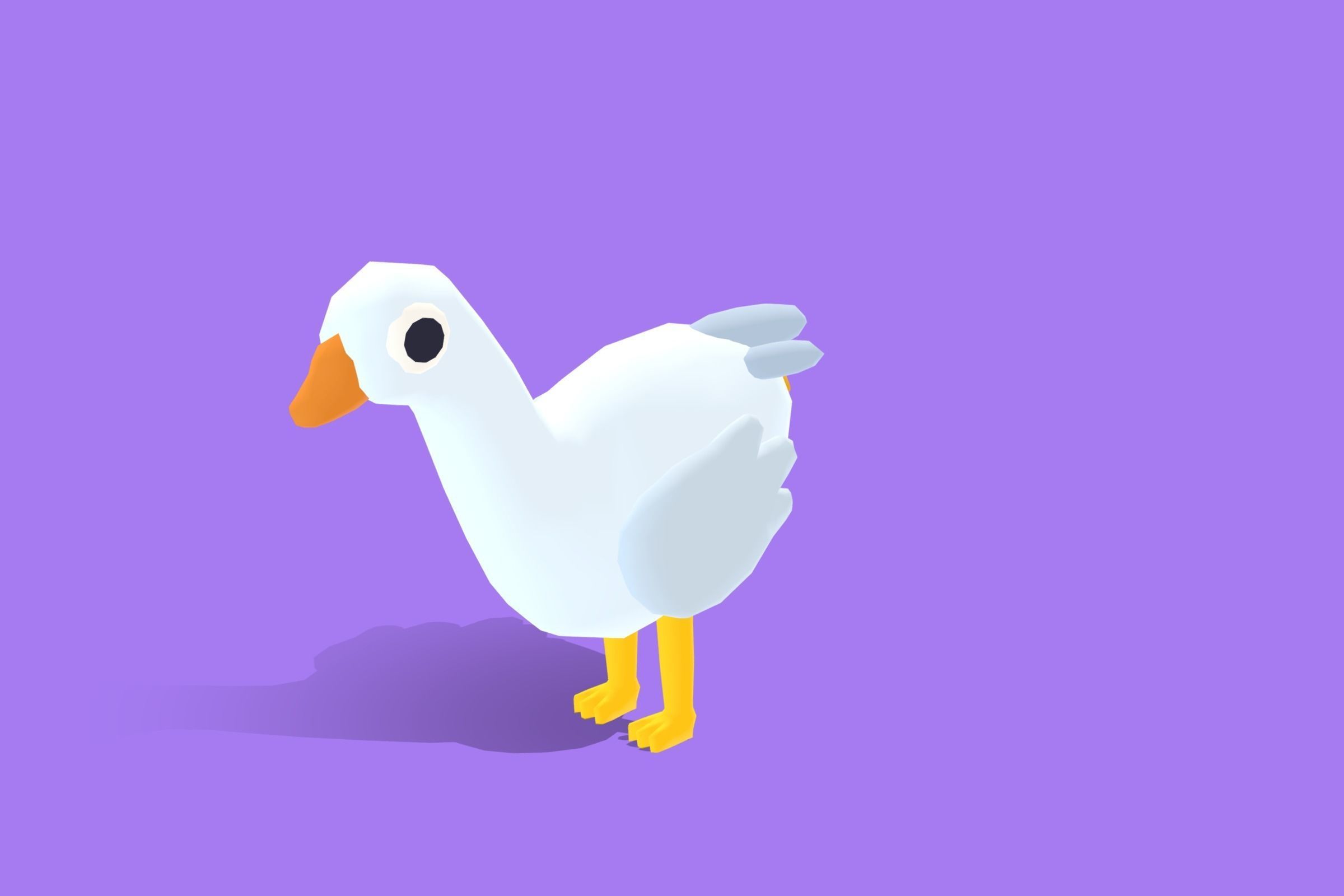Goose - Quirky Series Low-poly 3D model_4